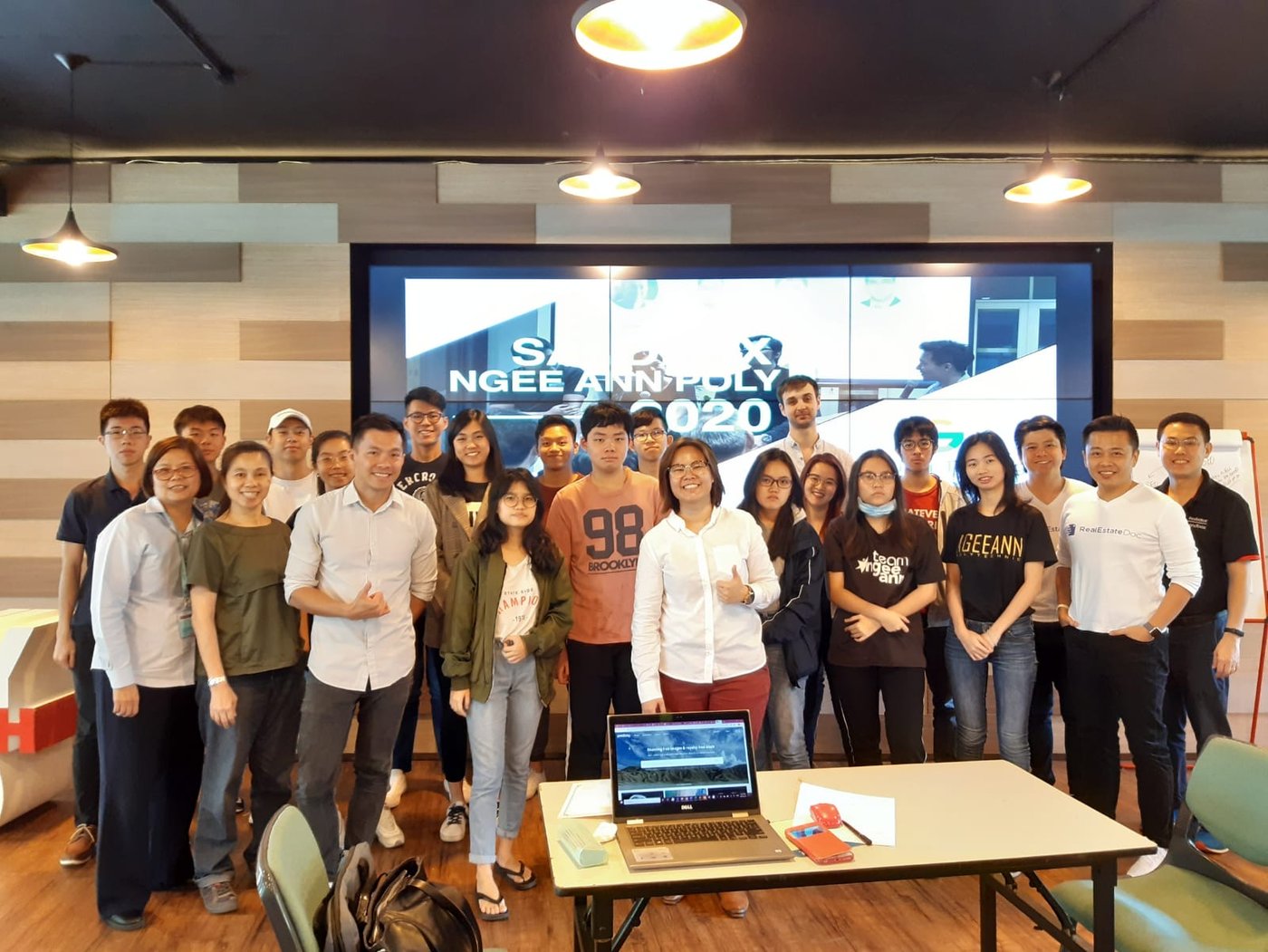 Ngee Ann Polytechnic students at a digital marketing workshop